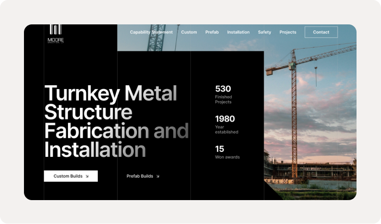 Construction web design