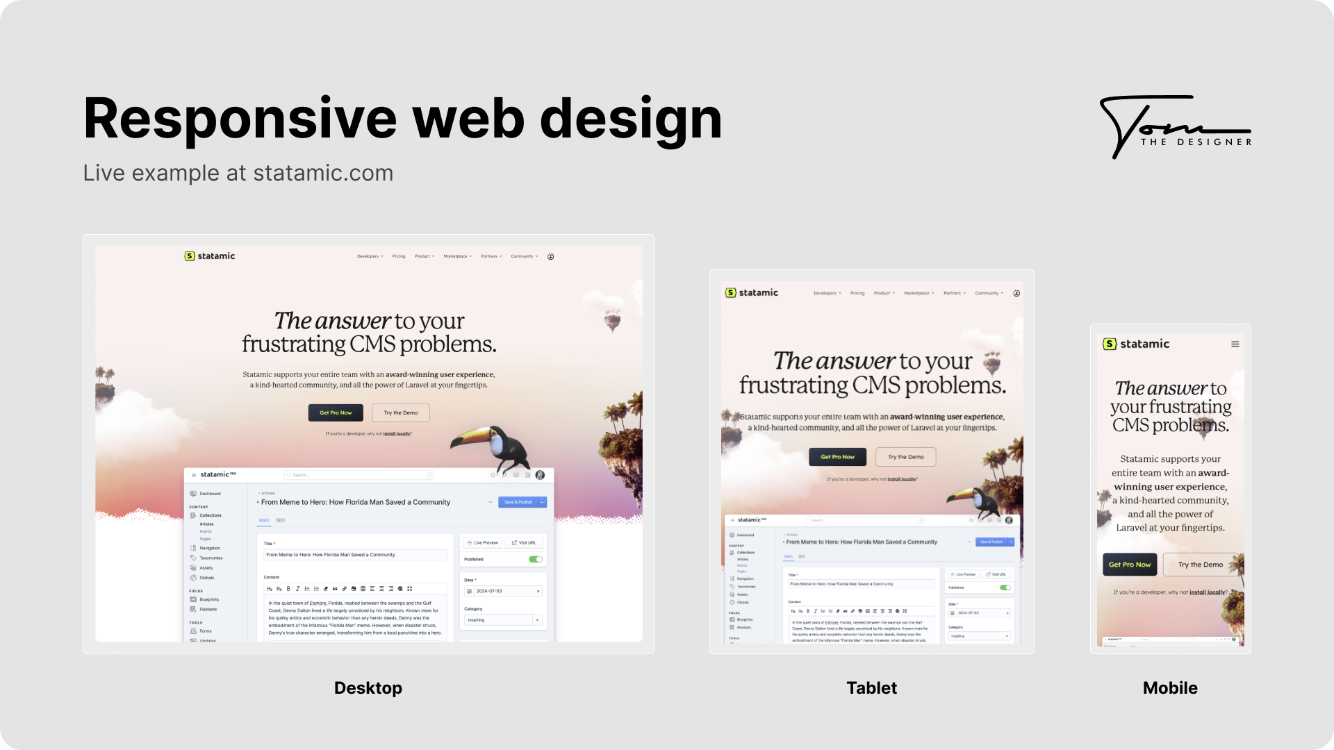 responsive web design