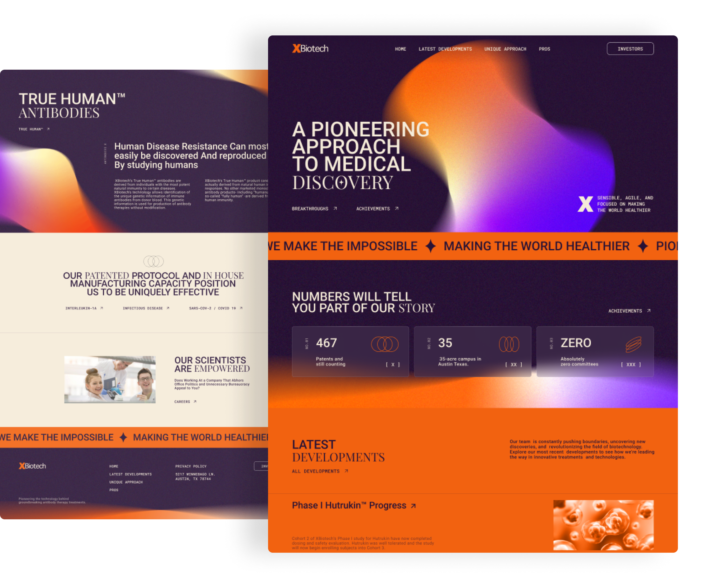 web design for biotech