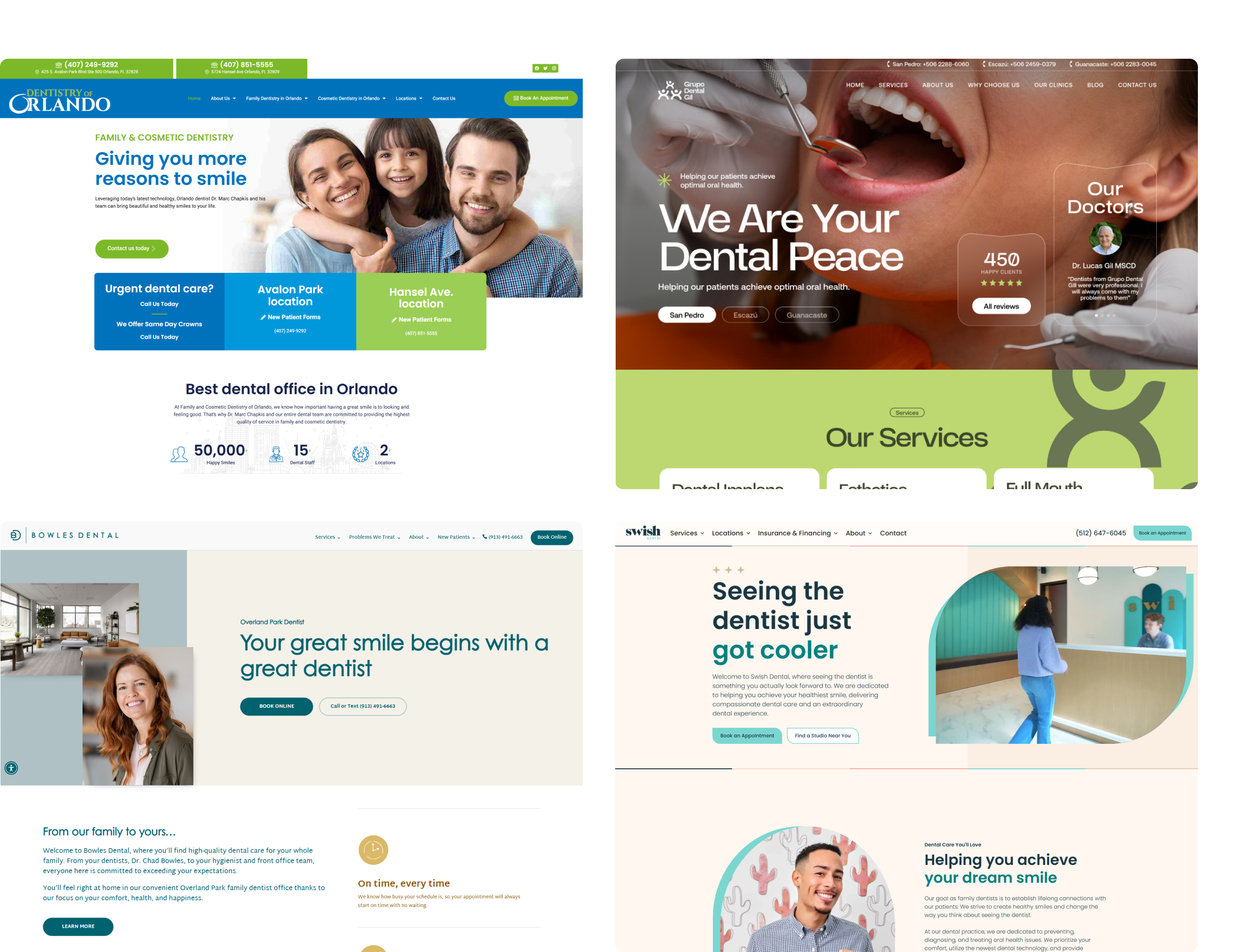 web design for dental clinic and dentists