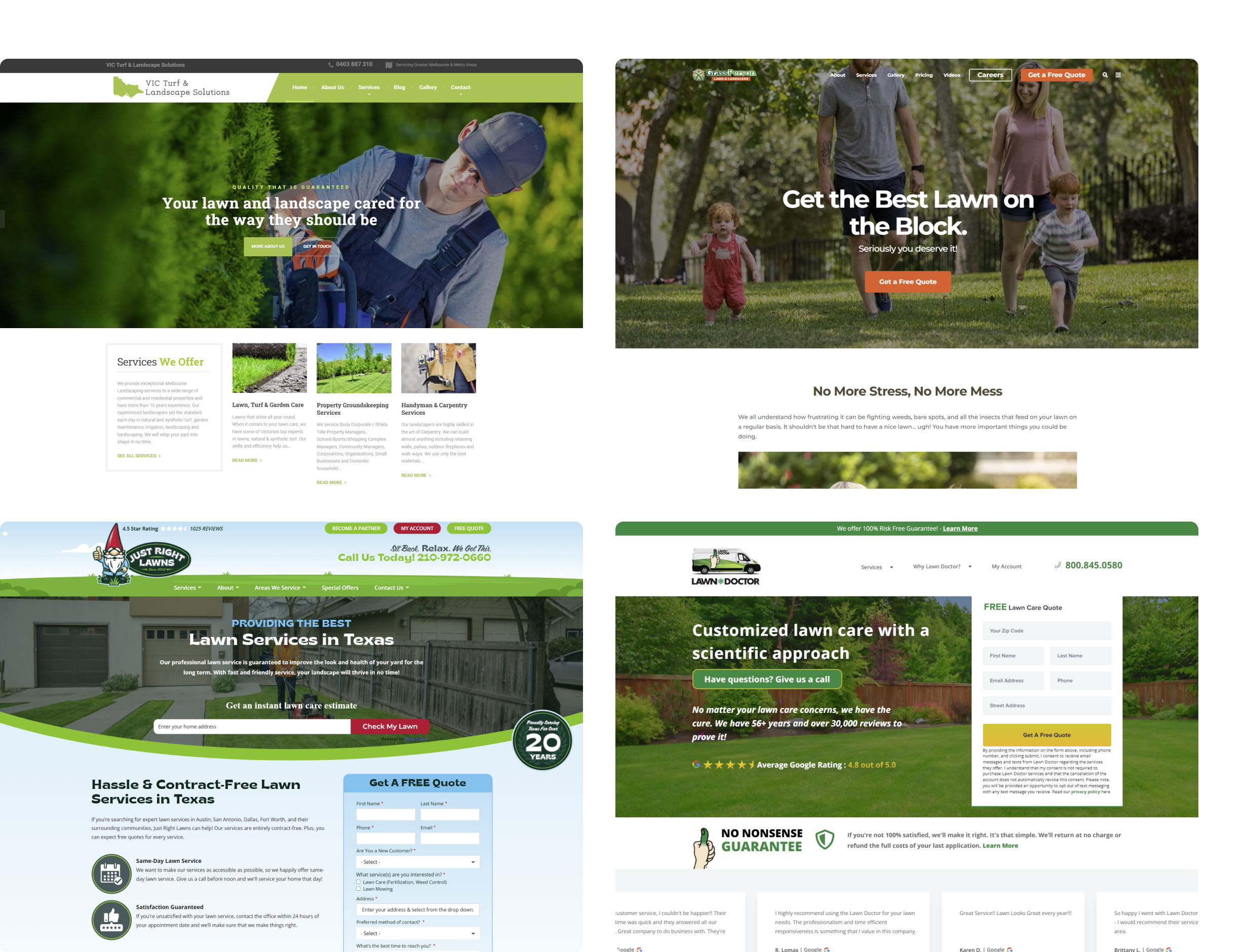 web design for lawn care