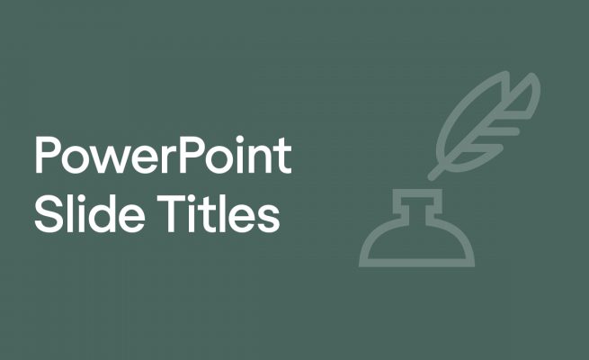 Powerpoint slide titles